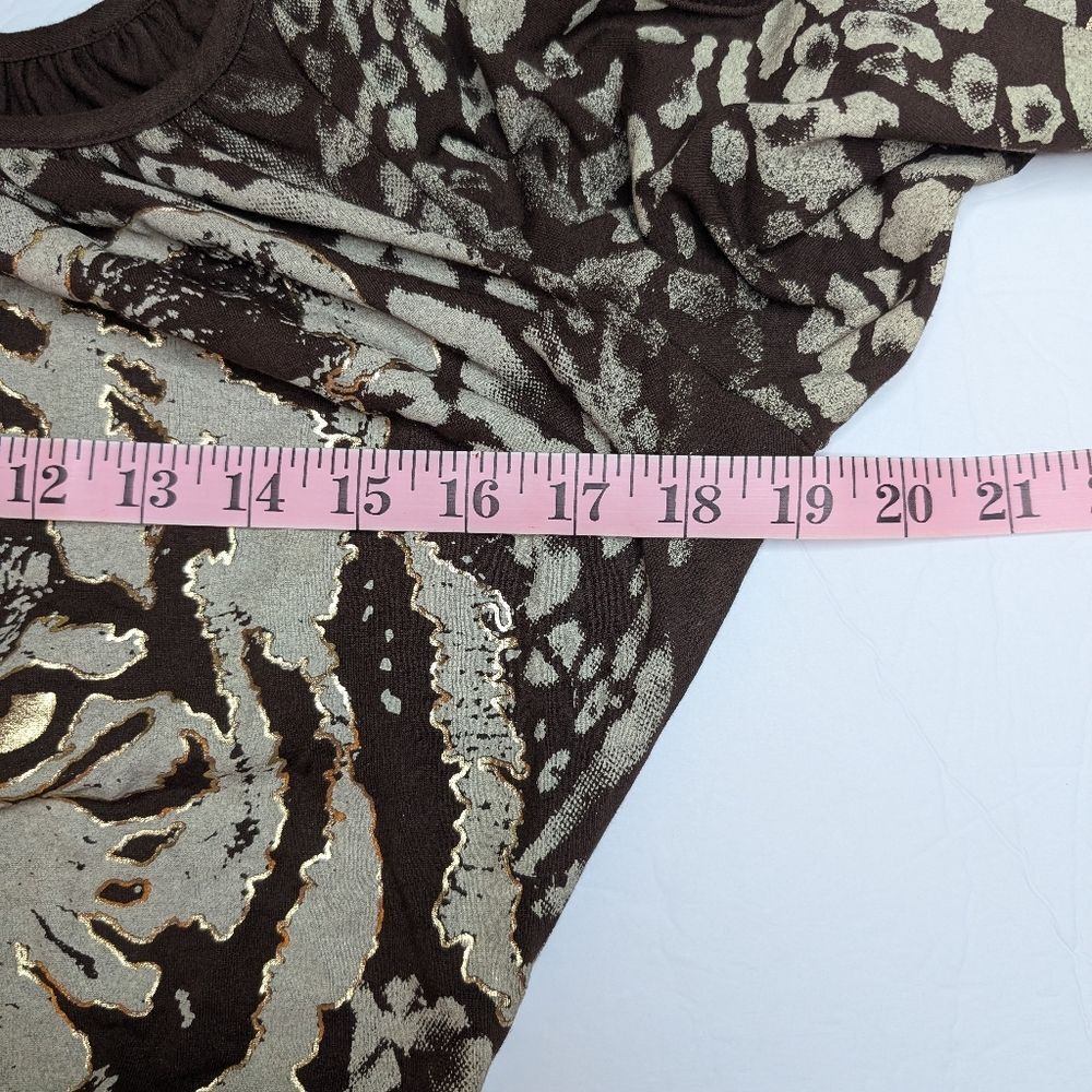 New Cache Tiger Graphic Print Bodycon Dress Cold Shoulder Medium - Picture 8 of 10